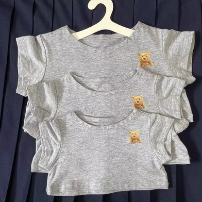 Bartholomew bear clothes outfits - Grey Bear T-shirts - FX30 (Tiny/Medium/Large/Huge)