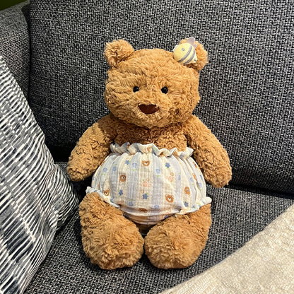Medium/Large Bartholomew bear cute custom clothes outfits - Multiple color pull-ups & bee clip