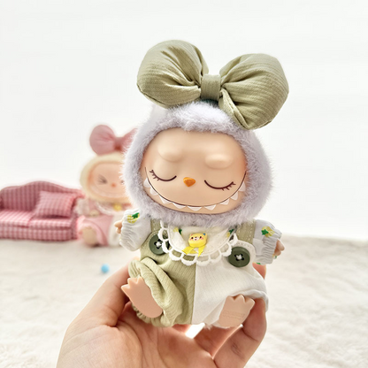 4inch bag charm cute custom clothes outfits - pink & green baby - 021819/021820
