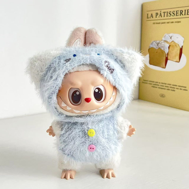 4inch bag charm cute custom clothes outfits - Blue puppy - 053134
