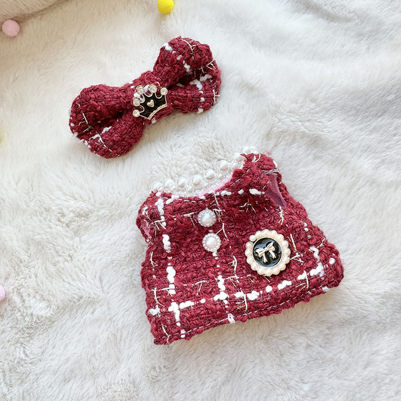 4inch bag charm cute custom clothes outfits - Chanel's style red