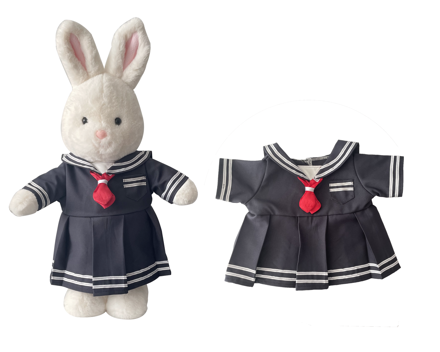Large Bartholomew Bear & 16" Plush Clothes Outfit - Sailor Dress