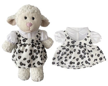 Floral Princess Dress for Bartholomew Bear Plush – 14-Inch Outfit