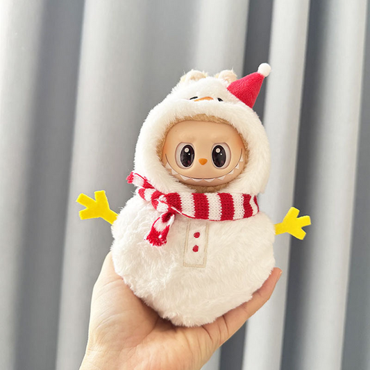 4inch bag charm cute custom clothes outfits - Christmas snowman