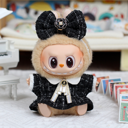 4inch bag charm cute custom clothes outfits - Elegant dress with bow - 0523/0329