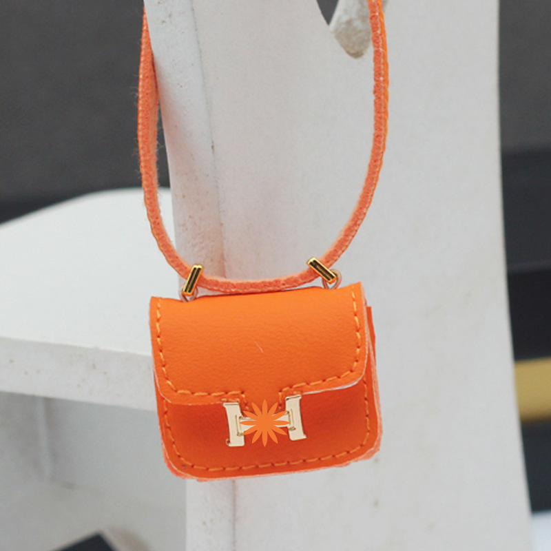 4inch bag charm cute custom bags - black/pink/orange bag - 0623B62/0623B63/0623B64