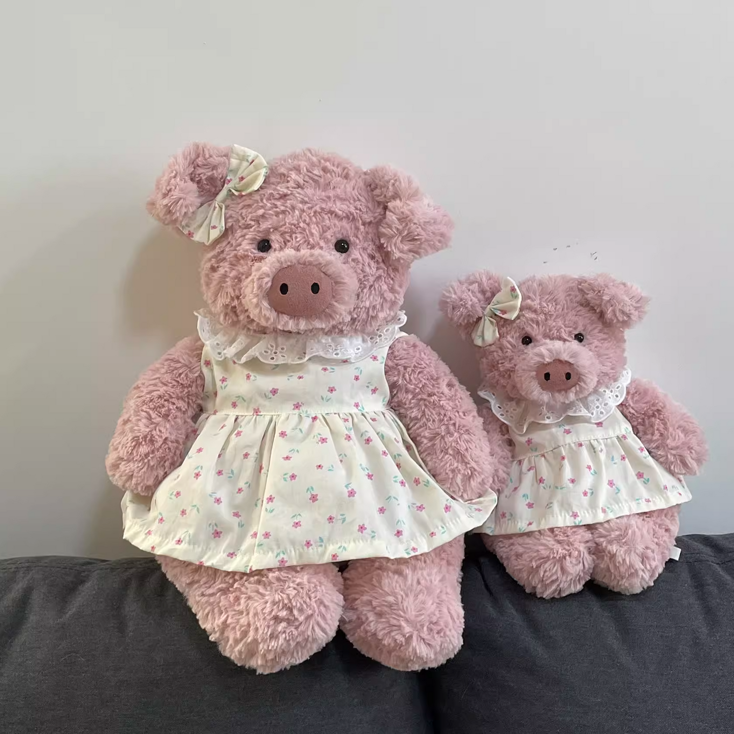Bartholomew bear cute custom clothes outfits - yellow floral dress (Tiny/Medium/Large/Huge)