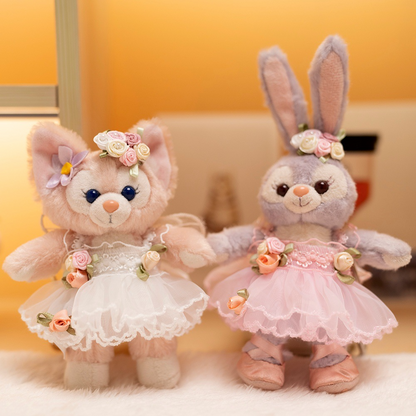 4inch bag charm cute custom clothes outfits - white and pink fairy dress - 0507/0523