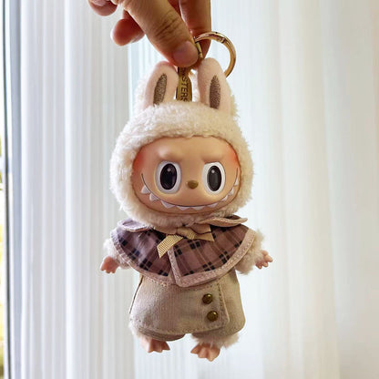 4inch bag charm cute custom clothes outfits - brown suit -031112