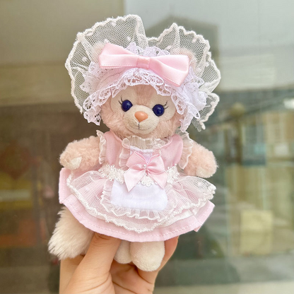 4inch bag charm cute custom clothes outfits - black/pink/blue maid dress - 052314/052315