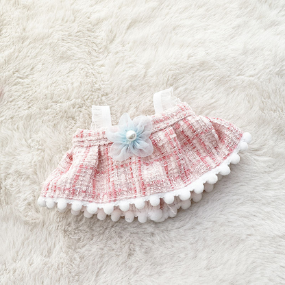 4inch bag charm cute custom clothes outfits - pink/blue/green dress - 021815/021816/021817