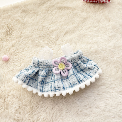 4inch bag charm cute custom clothes outfits - pink/blue/green dress - 021815/021816/021817