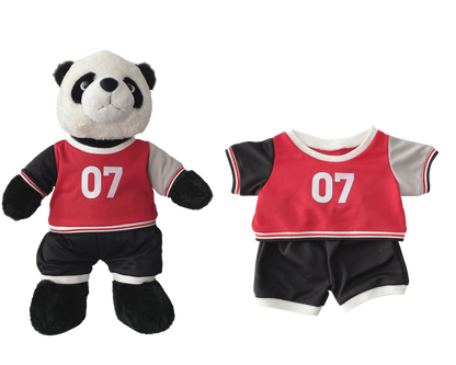 Soccer Uniform Outfit for Bartholomew Bear Plush – 14-Inch Outfit