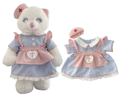 Large Bartholomew Bear & 16" Plush Clothes Outfit - Nurse Outfit