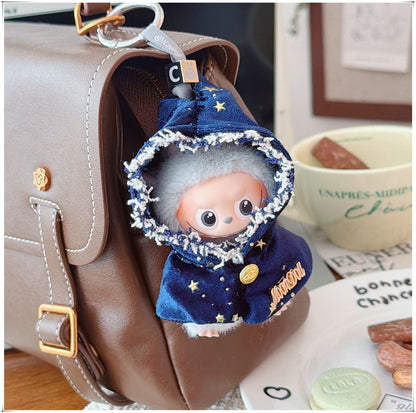 Bartholomew Bear Bag Charm clothes outfits - White / Blue Dream Star Shawl