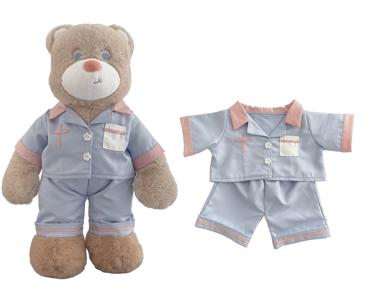 Male Nurse Outfit for Bartholomew Bear Plush – 14-Inch Outfit