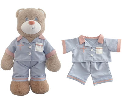 Male Nurse Outfit for Bartholomew Bear Plush – 14-Inch Outfit