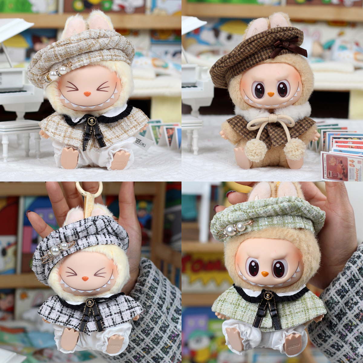 4inch bag charm cute custom clothes outfits - Chanel's style hat & cloak