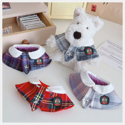 Bartholomew Bear Bag Charm clothes outfits - Plaid Shawl Cape Uniform
