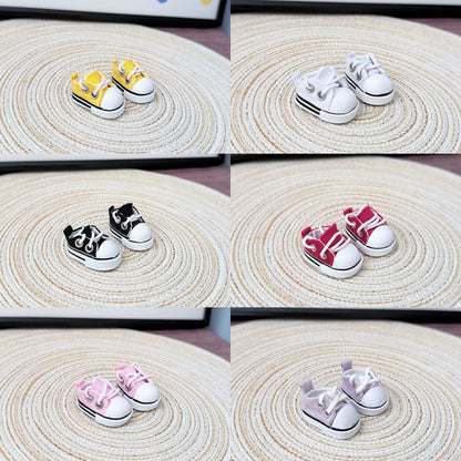 4inch bag charm cute custom fashion accessories - multiple color canvas shoes - 0712S