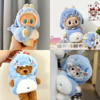 4inch bag charm cute custom clothes outfits - blue shark - LBB002