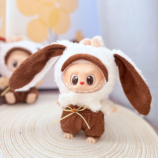 4inch bag charm cute custom clothes outfits - brown bunny bodysuit - 052308