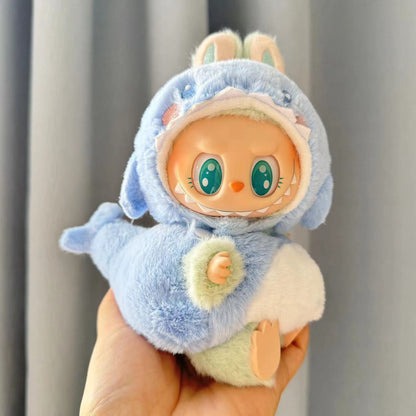 4inch bag charm cute custom clothes outfits - blue shark - LBB002
