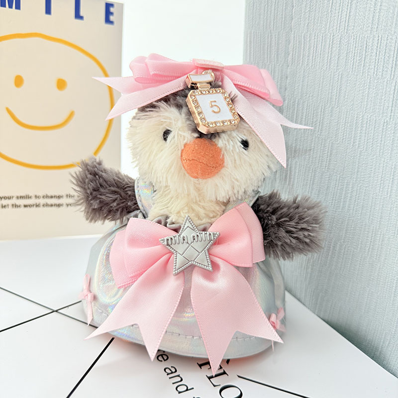 4inch bag charm cute custom clothes outfits - pink bow dress
