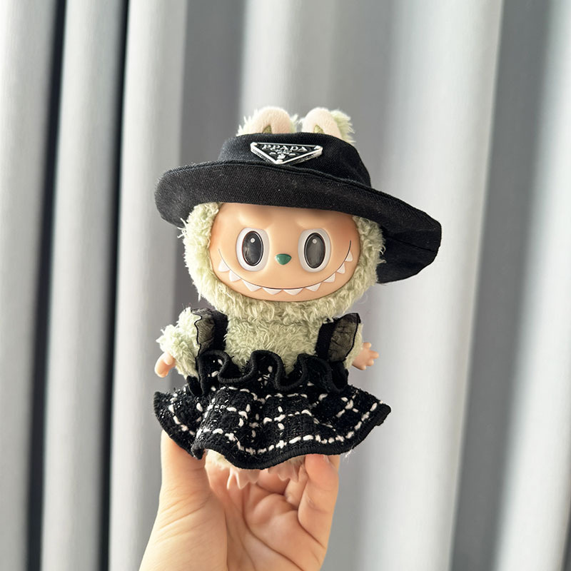 4inch bag charm cute custom clothes outfits - Chanel's Style simple dress with hat