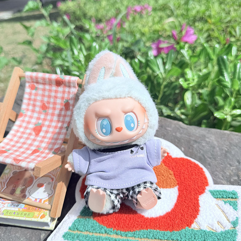 4inch bag charm cute custom clothes outfits - kuromi T-shirt & pants - 0523