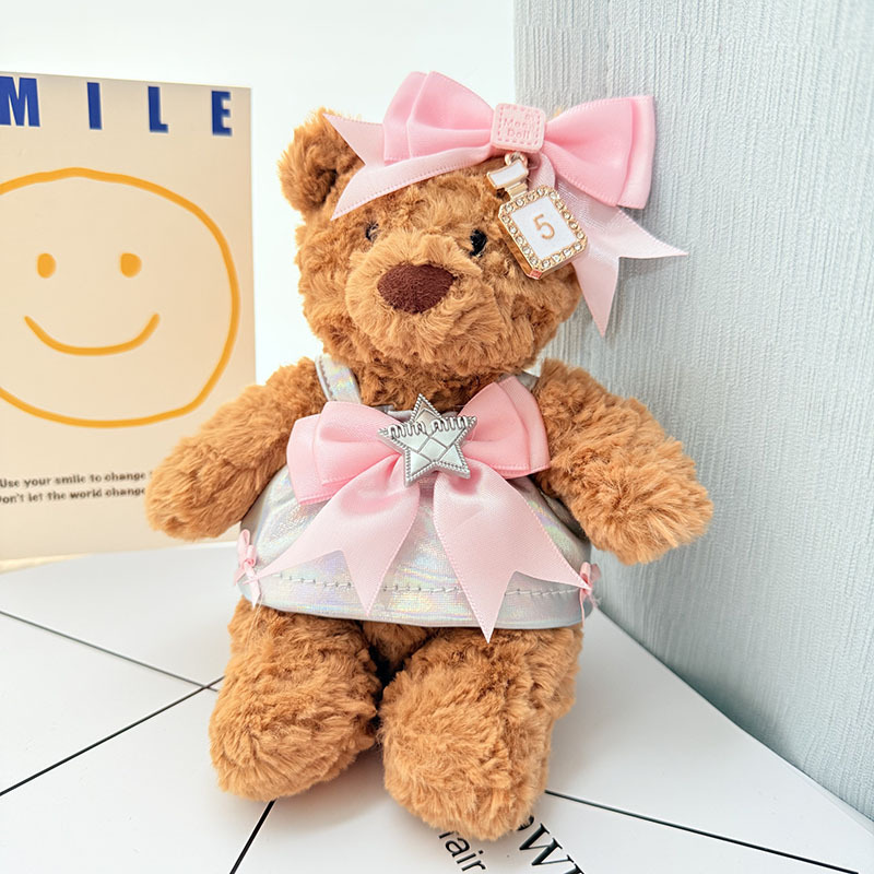 4inch bag charm cute custom clothes outfits - pink bow dress