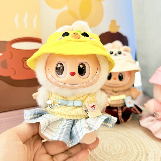 4inch bag charm cute custom clothes outfits - animal skirt & hat - 052312