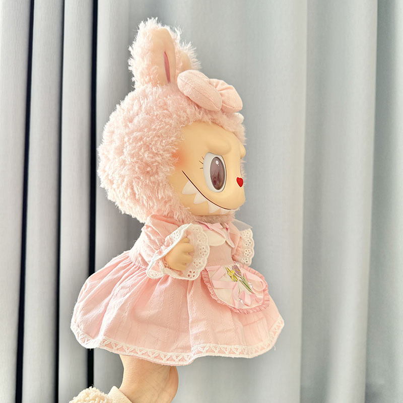 15inch plush cute custom clothes outfits - pink dress