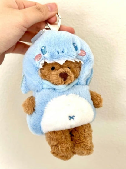 4inch bag charm cute custom clothes outfits - blue shark - LBB002