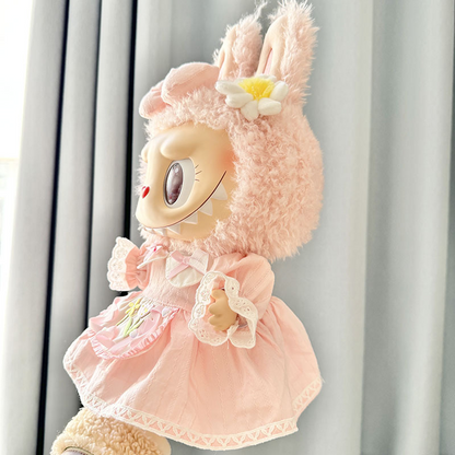 15inch plush cute custom clothes outfits - pink dress