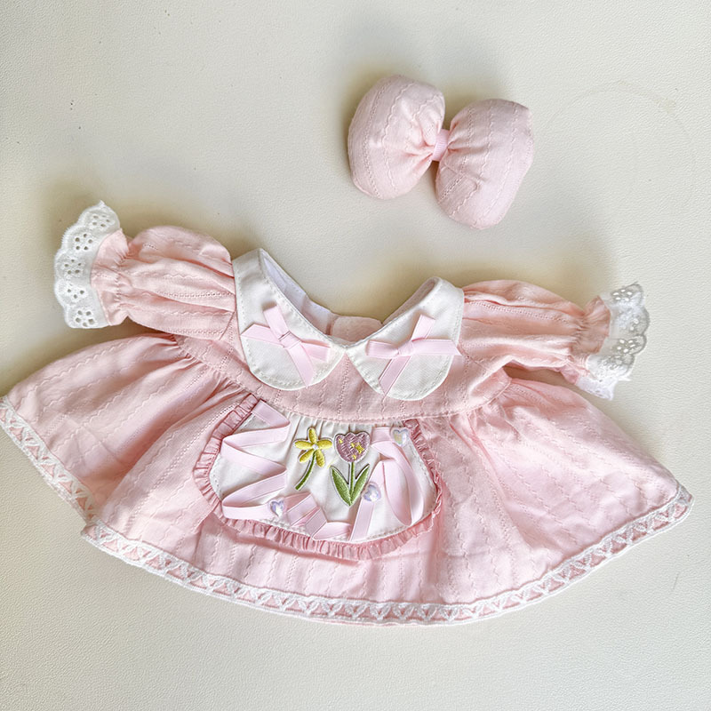 15inch plush cute custom clothes outfits - pink dress