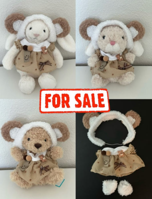 SALE - 8inch jellycat plush cute custom clothes outfits