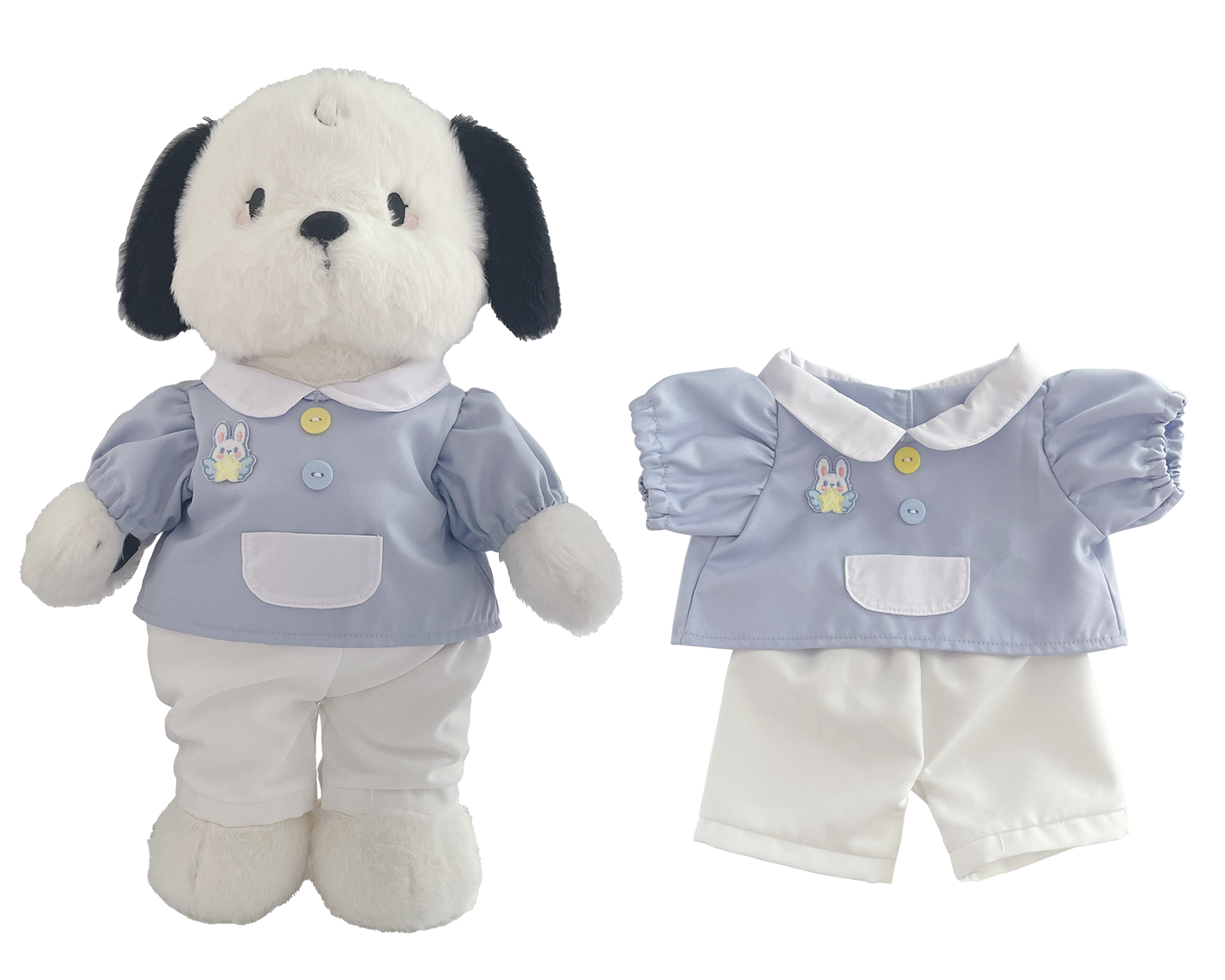 Large Bartholomew Bear & 16" Plush Clothes Outfit - Blue School Uniform Outfit