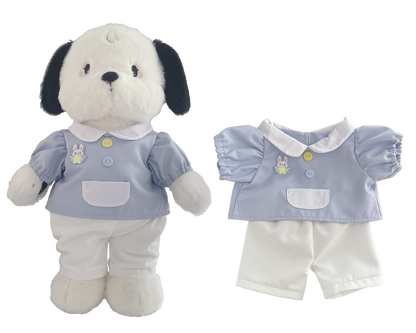 Large Bartholomew Bear & 16" Plush Clothes Outfit - Blue School Uniform Outfit