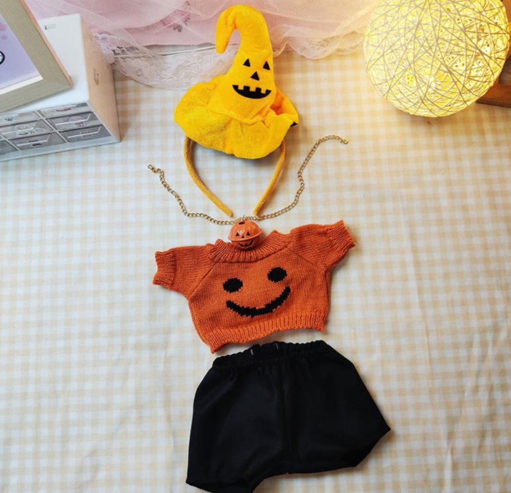 15inch plush cute custom clothes outfits - Halloween pumpkin