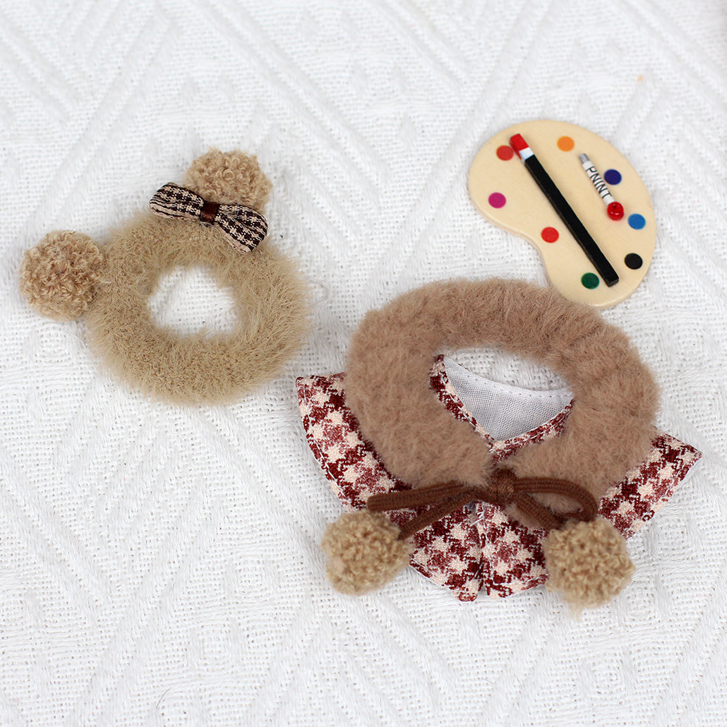 4inch bag charm cute custom clothes outfits - bear cloak