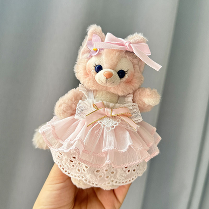 4inch bag charm cute custom clothes outfits - pink dress - 061446