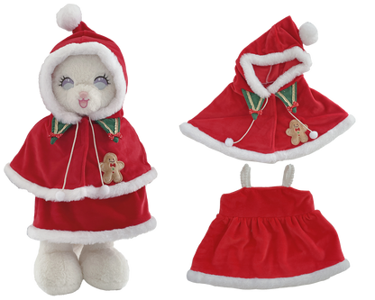 Large Bartholomew Bear & 16" Plush Clothes Outfit - Christmas Outfit Set