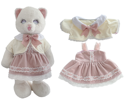 Pink Princess Dress Outfit Set for Bartholomew Bear Plush – 14-Inch Outfit