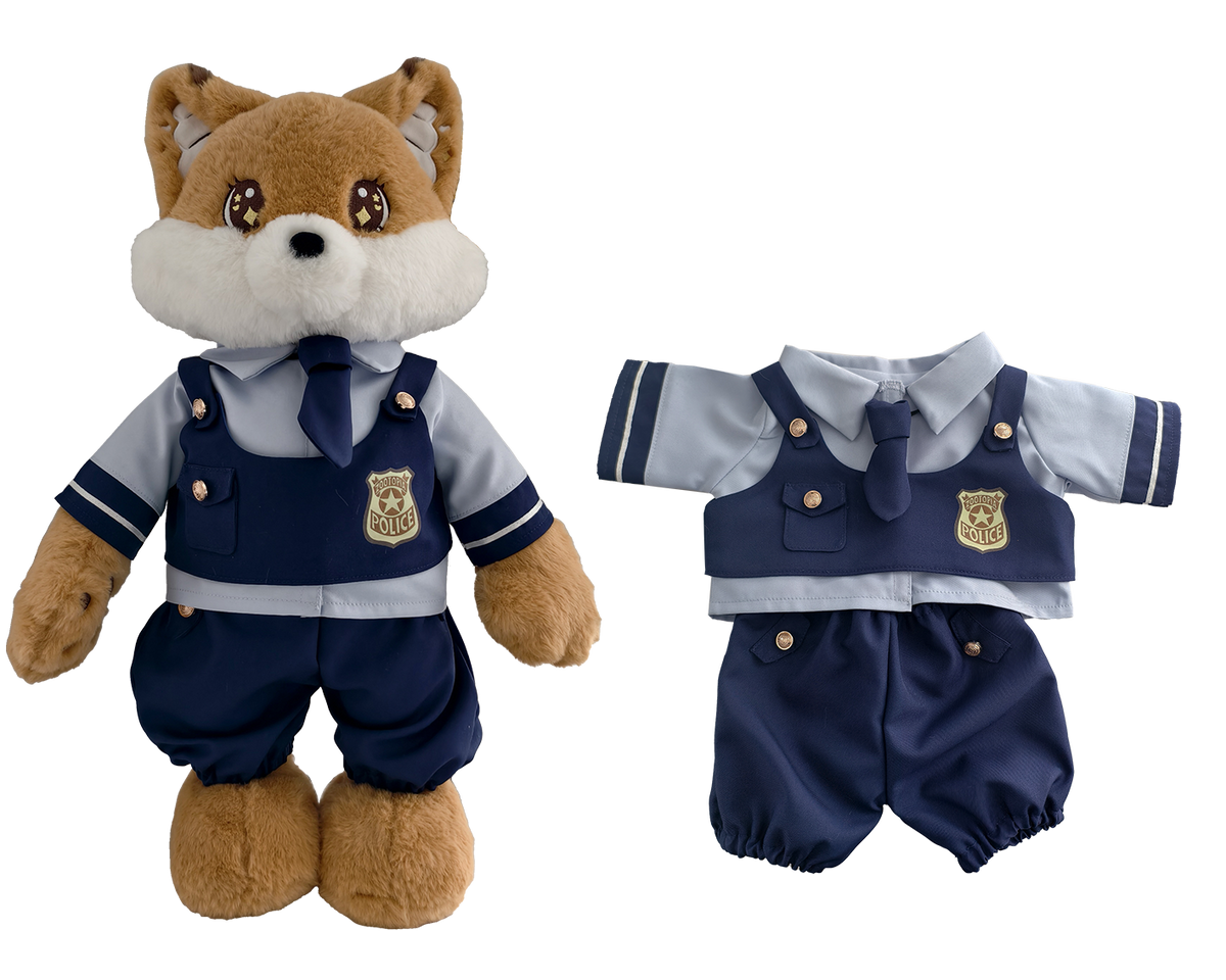 Bunny Officer Bloomer Outfit Set for Bartholomew Bear Plush – 14-Inch Outfit