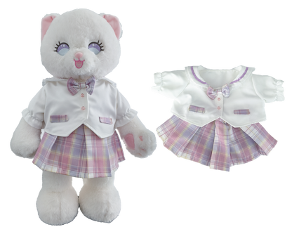 Pink Jk Shirt 2-Piece Outfit Set for Bartholomew Bear Plush – 14-Inch Outfit
