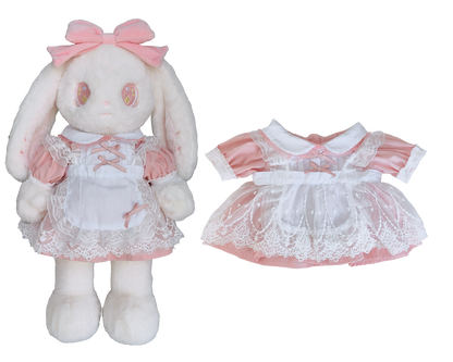 Pink Bow Puffy Tulle Dress for Bartholomew Bear Plush – 14-Inch Outfit