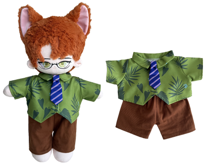 Fox Officer Shirt Outfit Set for Bartholomew Bear Plush – 14-Inch Outfit