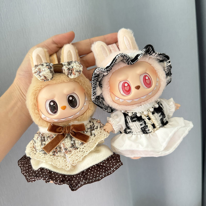 4inch bag charm cute custom clothes outfits - brown dress - 050730/050731