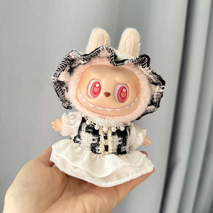 4inch bag charm cute custom clothes outfits - brown dress - 050730/050731